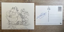 UDERZO ASTERIX Lot 2 CARTES avec Signature UDERZO PARFAIT ETAT