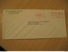 Philadelphia 1965 Kuljian Engineers Century Earth Globe Astronomy Meter Mail Cov