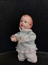 14 CM German Porcelain Cookie Children's Bebebe Piano Figure 