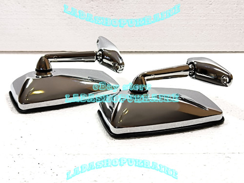 Chrome rear view mirror - rear,