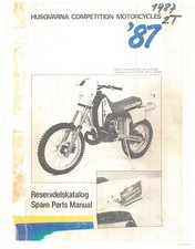 Husqvarna Parts Manual Book 1987 WR 125, CR 240, WR 240, CR 250, WR 250 & XC 250