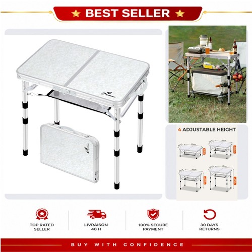 Table camping pliante