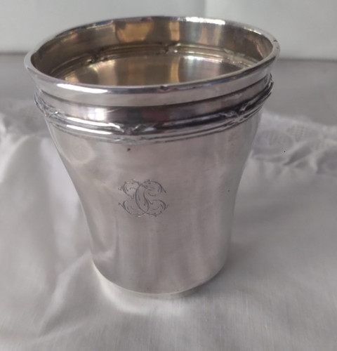 Timbale argent massif poinçon - timbale,