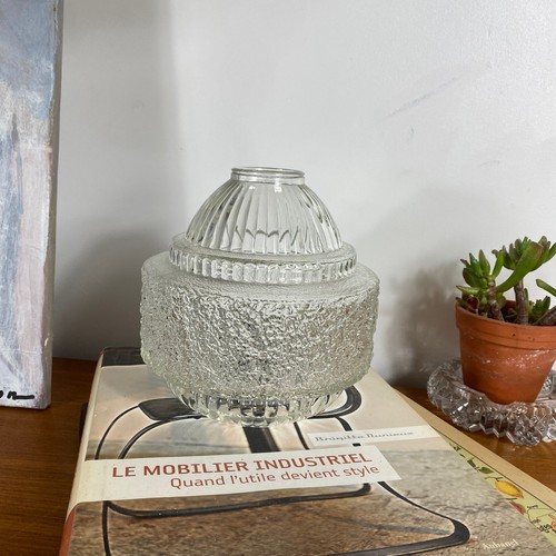 Globe ancien verre abat - globe, en