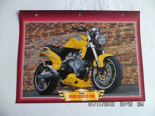 Carte fiche moto voxan - carte,