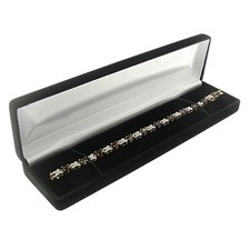 Black Velvet Watch or Bracelet Box Display Jewelry Gift Box Classic Style