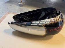 Convient pour réservoir de carburant Royal Enfield chromé peint en noir modèl...