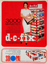 1964 PRESS AD SOLOPAL TABLECLOTHS PLASTIC ADHESIVE DECORATION D-C-FIX