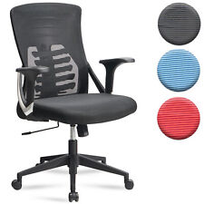 FineBuy Chaise de Bureau Tissu