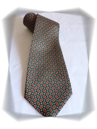 Cravate fantaisie verte motifs - cravate,