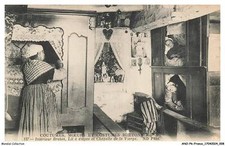 ANOP6-0380-29 - CUSTOM BRETON CUSTOMS AND COSTUMES - Breton interior - bed a