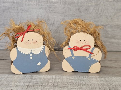 Vtg handcrafted wood boy - vtg,