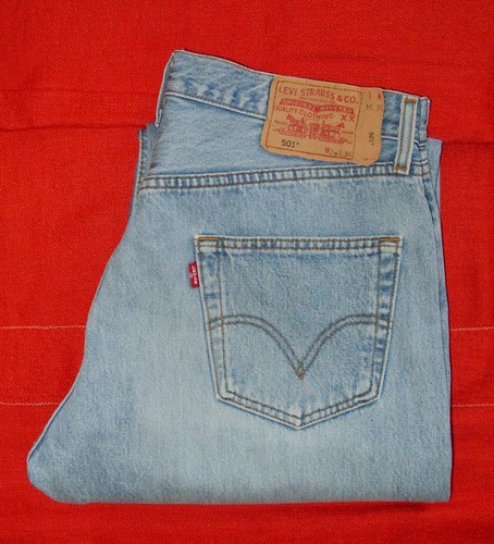 Jean levi 501 droit bleu - jean,