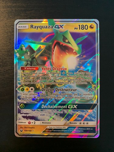 Carte pokémon rayquaza - rayquaza, gx