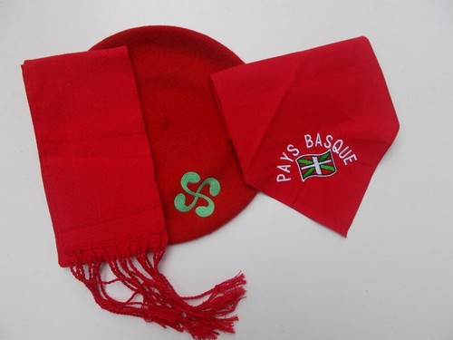 Béret basque foulard - béret, basque,