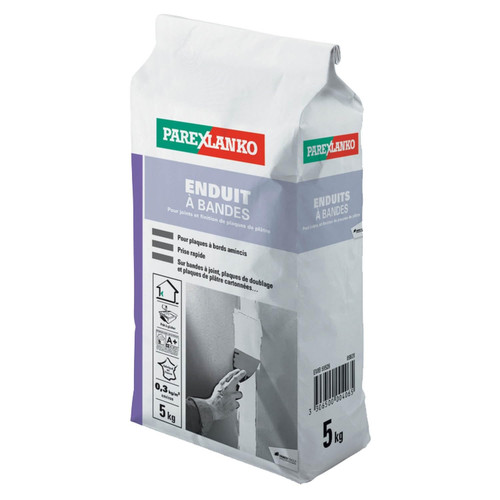 Enduit bandes blanc - -,