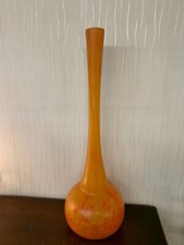 Lorrain Signed Large Glass Paste Vase h: 82cm 