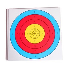  40 Pcs EVA Cible Papier Tir À L'arc Papier Cible Flèche Semi-Anneau Cibles