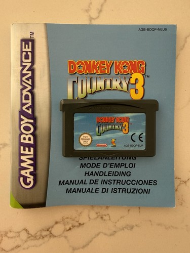 Jeu notice donkey kong - donkey, country