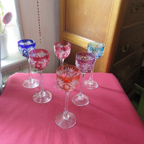 6verres porto couleur - de,
