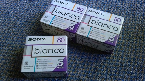 Minidisc sony bianca série - 15,