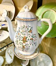 Faïence De Gien Cafetière Modèle Sainfoin Avec Soucoupe
