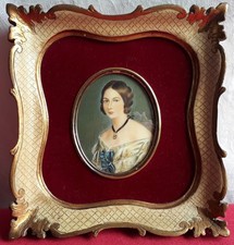 Ancienne Miniature Peinture