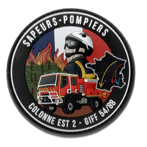 Ecussons pompiers giff 88 - ecussons, 54/88