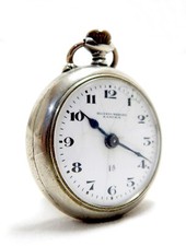 Antique Pocket ROSSKOPF & Co. Dial Porcelain Steel 45mm Circa 1920 Restore Parts