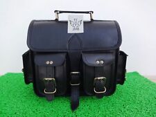 Sacoche de selle cuir véritable 1 moto noire JMB MARQUE NEUVE