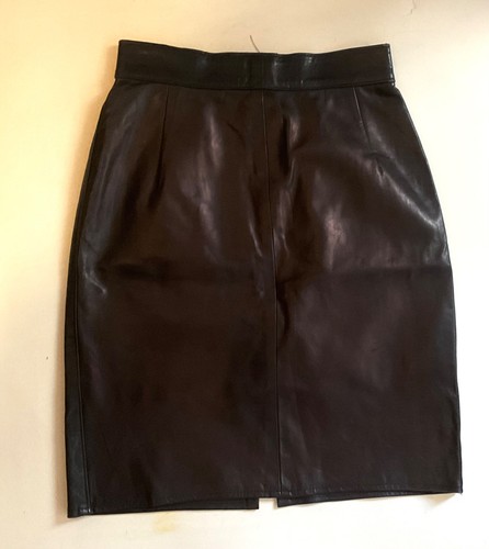 Jupe cuir noir année - jupe,