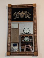 EXC CONDITION 31" Hitchcock Trumeau-style Wall Mirror VINTAGE Farmhouse Colonial