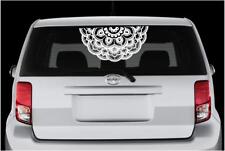 Half Mandala Flower window Car Truck Van minivan sunflower Vinyl Decal Sticker