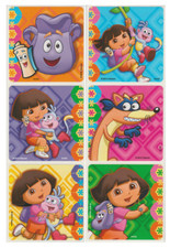 25 Dora the Explorer and Friends Stickers 2.5" x 2.5" each, Party Favors