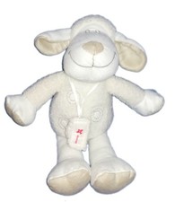 Doudou peluche Mouton blanc