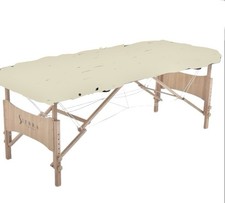 Sierra Comfort Massage Table  tan w/ armrests and pillow ret$245