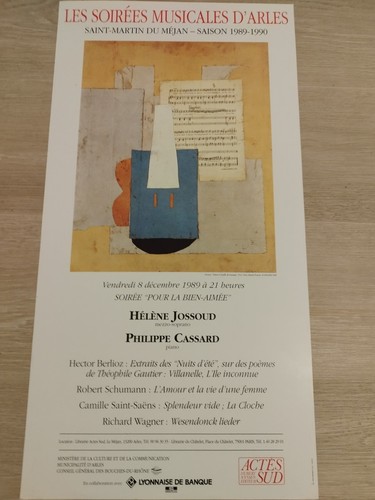 Arles 1989 concert poster - arles,