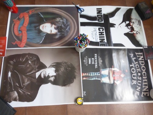 Indochine lot affiches concert - indochine,