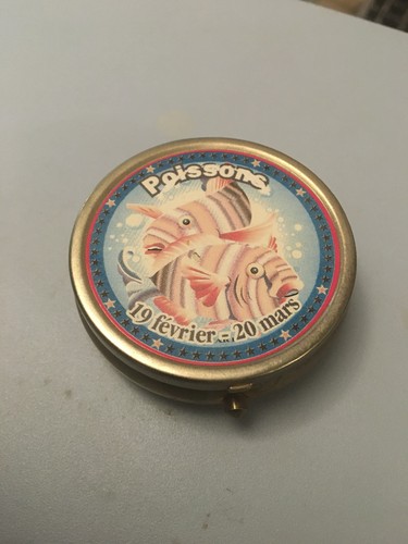 Pilulier rond métal - rond,