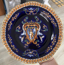 Belle Assiette Faïence GIEN France décor renaissance