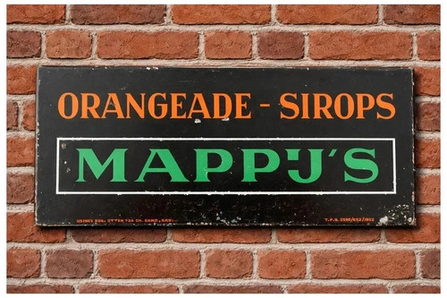 Mappij plaque publicitaire - mappij’s,