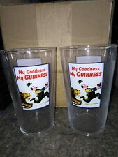6 verres bière pint Guinness 50cl collecteur vintage my goodness lion conique 