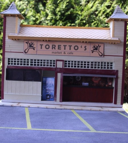 Diorama torreto market - diorama,