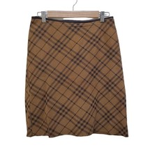 Auth Burberry Blue Label - Light Brown Dark Brown Women's Skirt