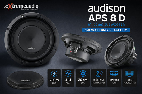 Audison aps subwoofer - 8, d
