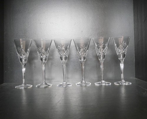 Lot verres eau cristal - 6,