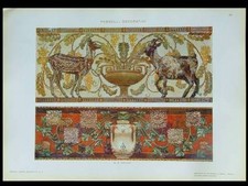 DECORS ART NOUVEAU -1910- PHOTOLITHOGRAPHIE, GRANDI, CHEVRE, DAIM