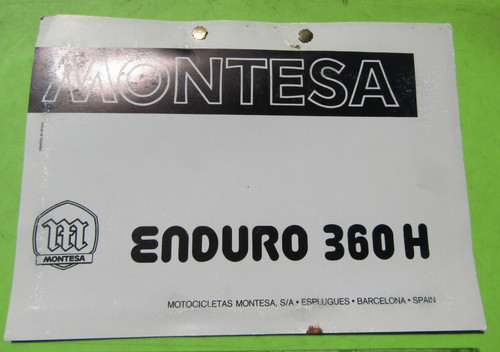 Montesa enduro 360 parties - h6,