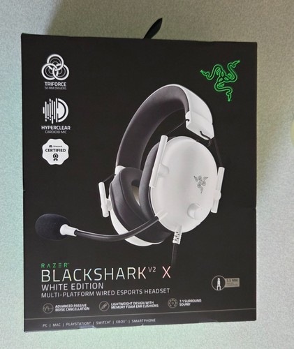 Casque gaming filaire - casque, blanc