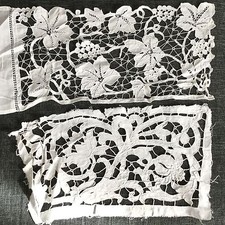 Bas Aube Ancien XIXè Broderie